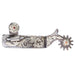 Ladies 1in Floral Trim and Copper Dot Spurs