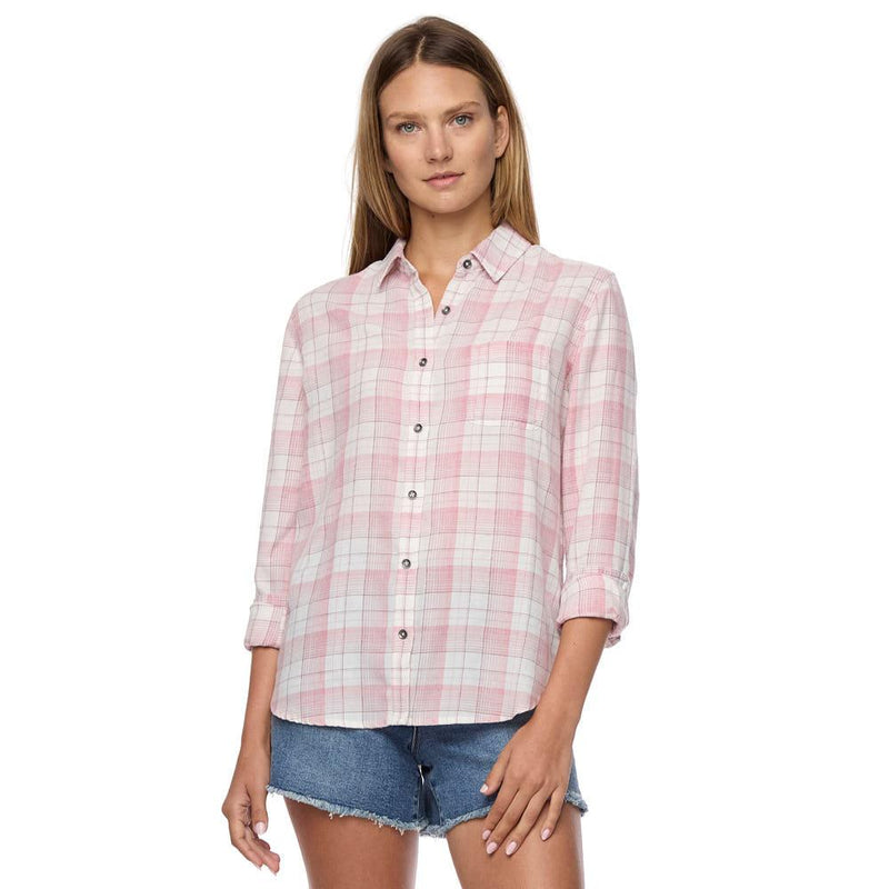 Harper Burn Out Button Top
