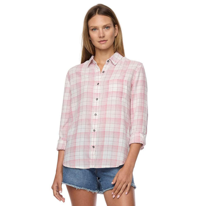 Harper Burn Out Button Top