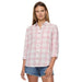 Harper Burn Out Button Top