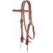 Heavy Oil Harness Leather Double Buckle 3/4 Browband Headstall