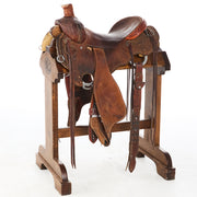 Used 15in 1/8 Breed Acorn Tooled Ranch Roper
