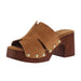 Women`s Florence Brown Clog Sandal