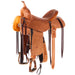 Natural 1/8 Breed Wyoming Flower 15in BTR Barrel Saddle