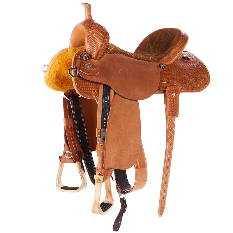 Natural 1/2 Breed Combo Tooled 14.5in Stingray