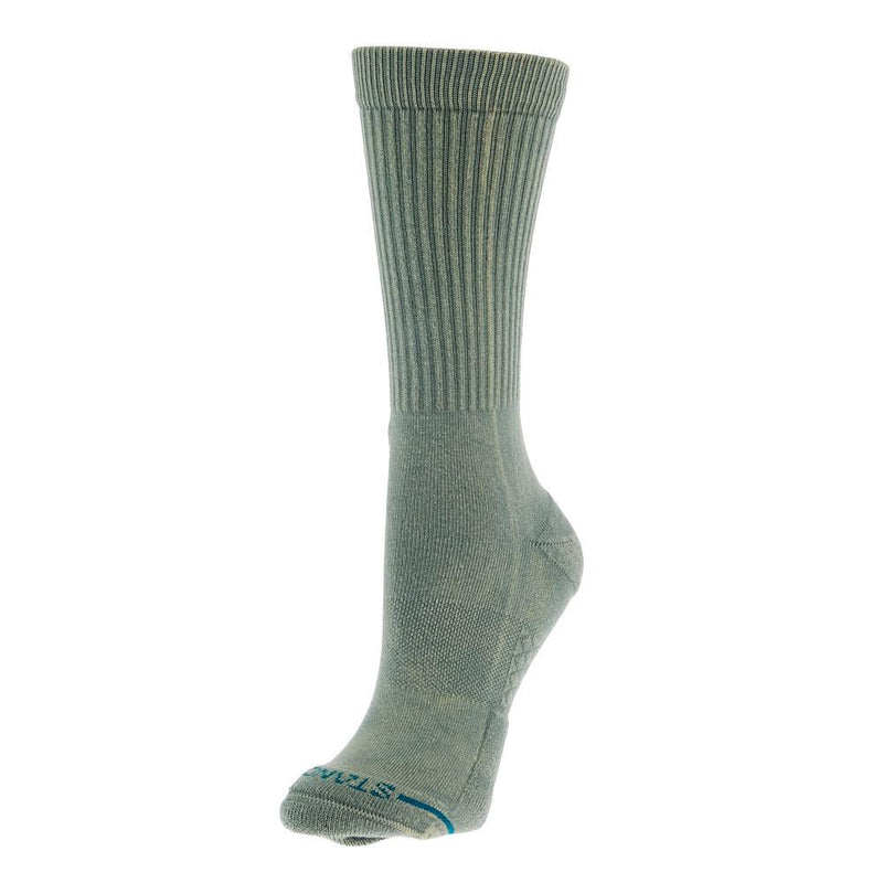 Unisex Icon Dyed Sage Crew Socks