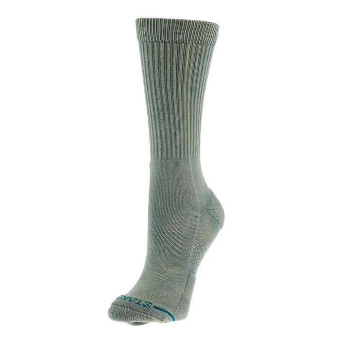 Unisex Icon Dyed Sage Crew Socks