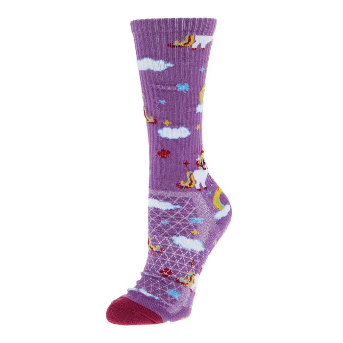 Unicorn Purple Performance Crew Socks
