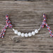 White Crackle Independence Silicone Beaded Curb Strap