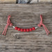 Solid Red Silicone Beaded Curb Strap