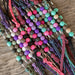 Assorted Multi Colors Silicone Beaded Curb Strap