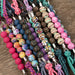 Assorted Solid Patterns Silicone Beaded Curb Strap