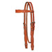 Scalloped Classic Natural Floral Browband Headstall