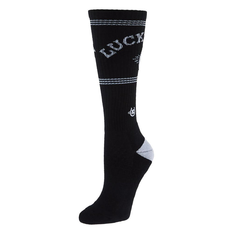 Retro Black and White Performance Crew Socks