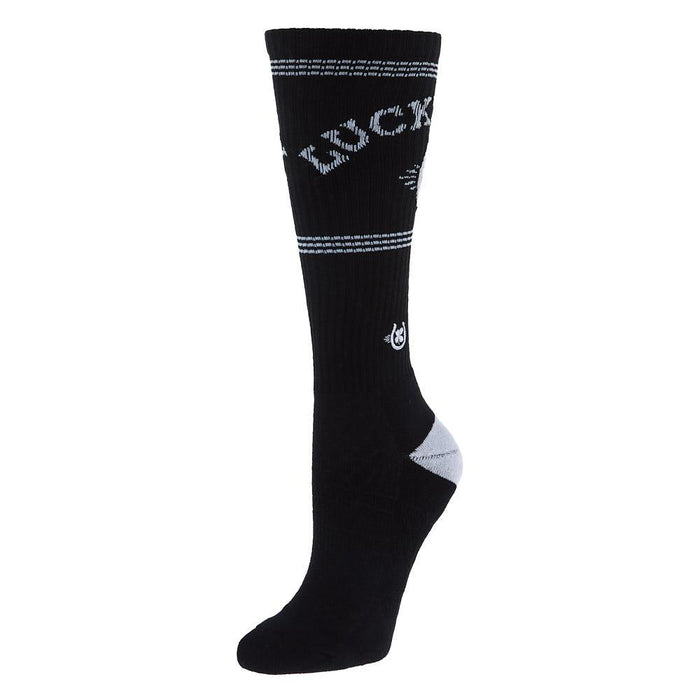 Retro Black and White Performance Crew Socks