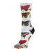 Ladies Flutterby Crew Socks