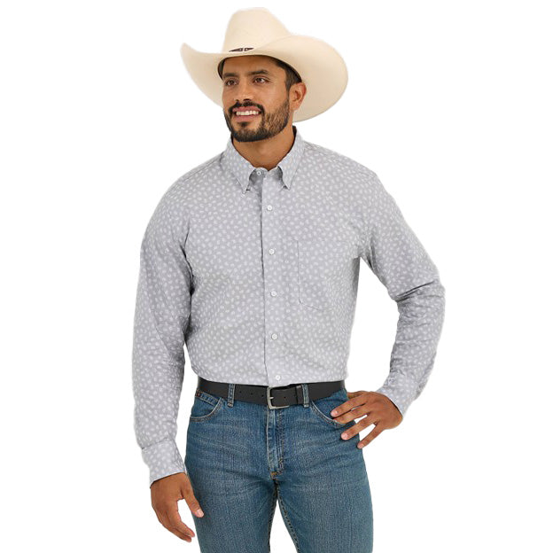 Men's Cody Johnson Grey Paisley Shirt