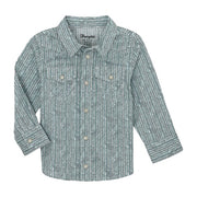 Boys Turquoise Long Sleeve Shirt