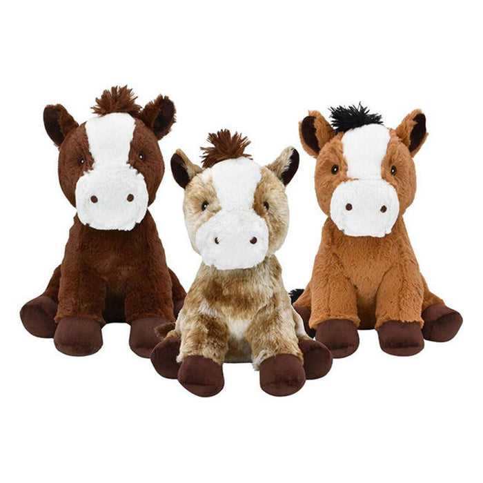 Sitting Horse Plush Dog Toy