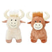 Standing Highland Cow Dog Toy