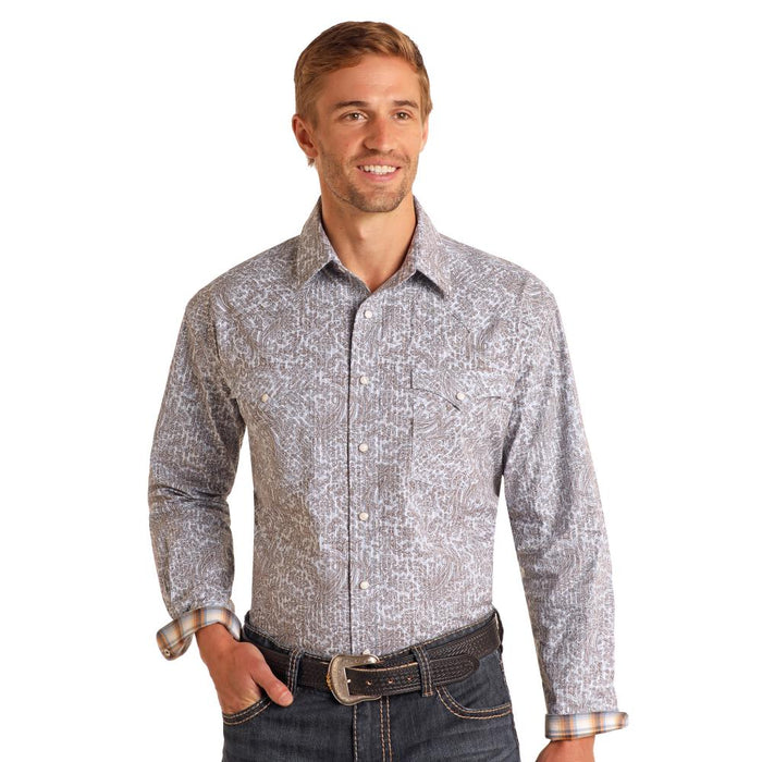 Mens Blue Rough Stock Shirt