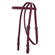 Biothane Maroon Browband Headstall