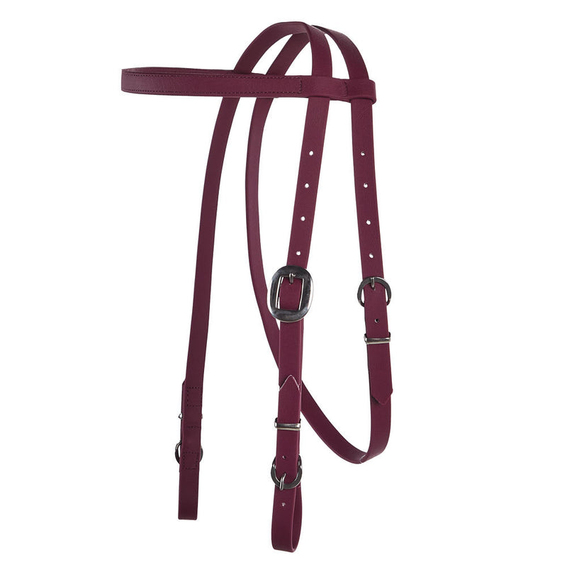 Biothane Maroon Browband Headstall