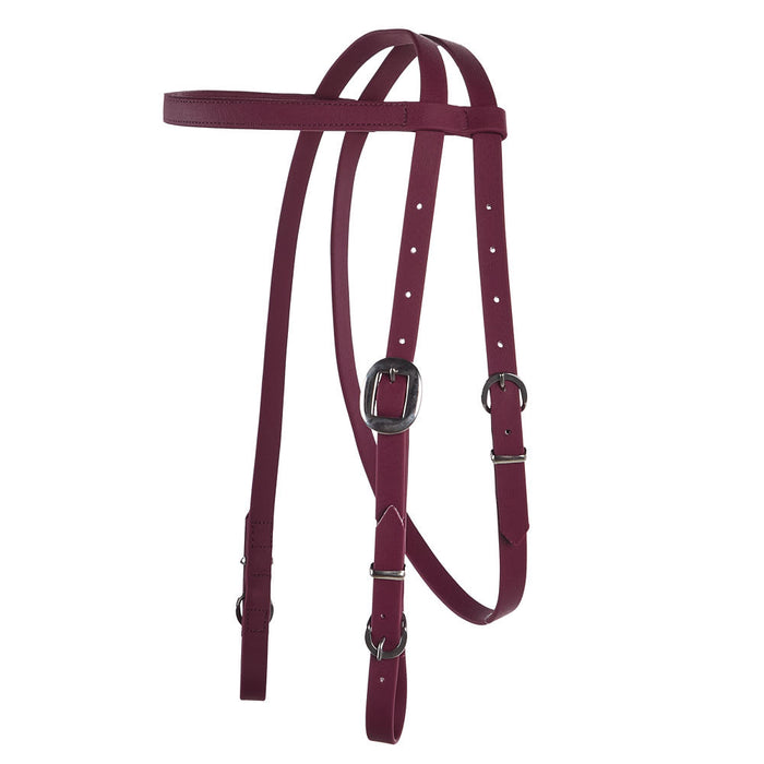 Biothane Maroon Browband Headstall