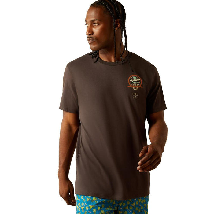 Mens Sponsors Vintage Black Tee