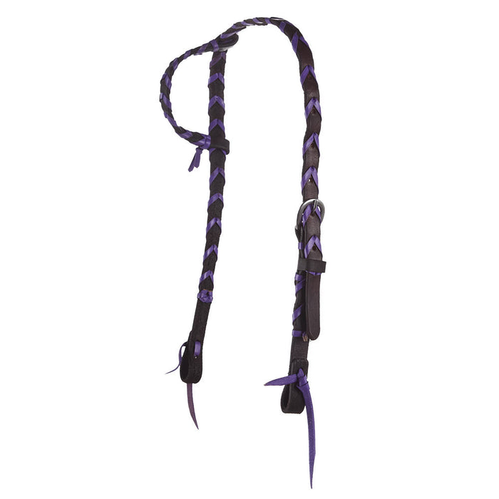 Slide Ear Purple Colored Lace Headstall