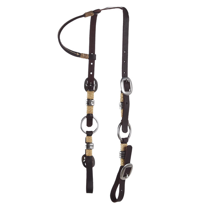Double Buckle Quick Change with Ring Accent Single Ear Headstall