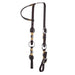 Double Buckle Quick Change with Ring Accent Single Ear Headstall