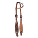 Scalloped Tooled with Rawhide Slide Ear Headstall