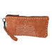 Suede Boot Stitch Wristlet