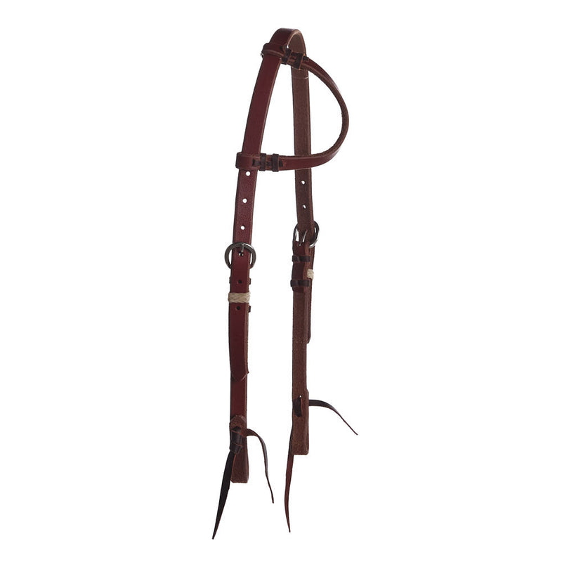 Working Slide Ear Headstall with Rawhide Keeper