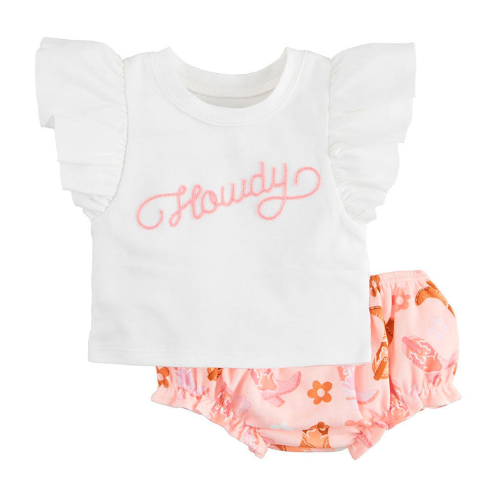 Girls Howdy Pink Western Set