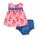 Girls Mixed Print Pinafore Set