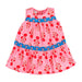 Girls Mixed Block Print Dress