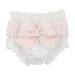 Girls Pink Bow Diaper Cover