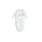 Girls White Ditsy Floral Gown