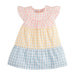 Girls Mixed Gingham Dress