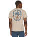 Oatmeal Leafy Palm Tree Tee