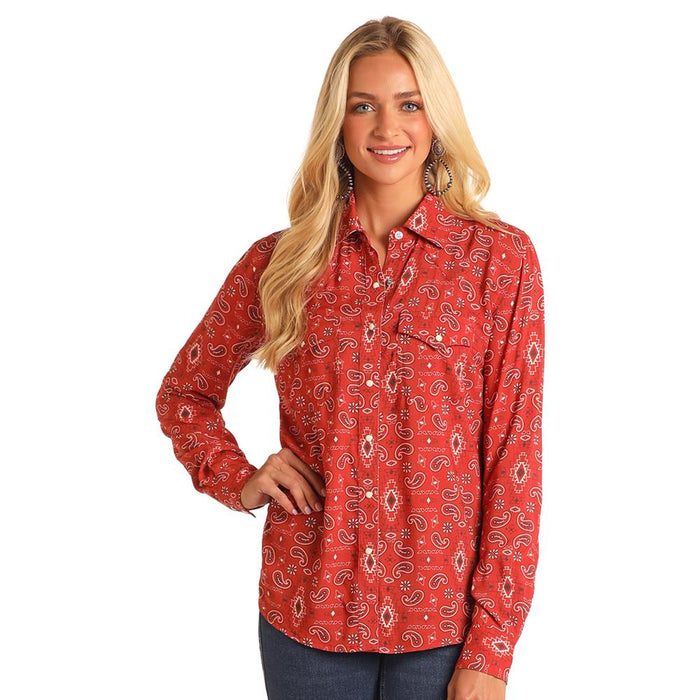 Slim Paisley Long Sleeve Shirt