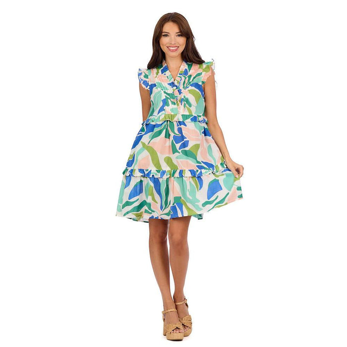 Womens Reeves Flounce Dress