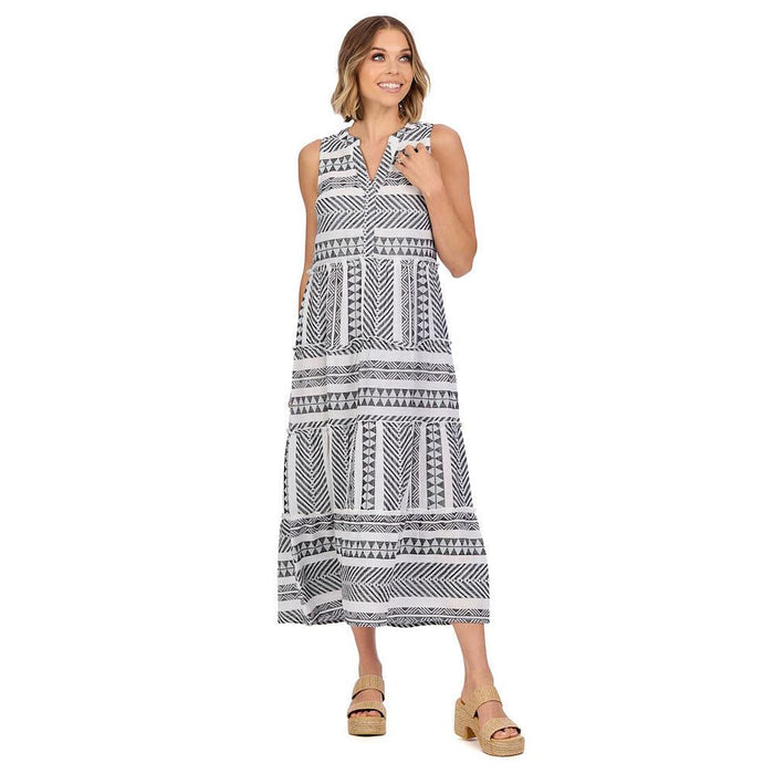 Womens Burke Jacquard Midi Dress