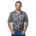 Mens Camo Print Short Sleeve Polo