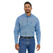 Mens George Strait Blue Long Sleeve Button Down Shirt