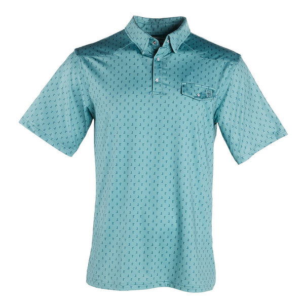 Sand Hill Ranch Boot Scootin Short Sleeve Pearl Snap Polo