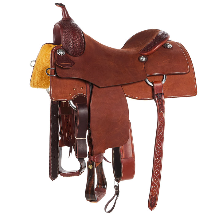16in Chestnut 1/8 Breed Waffle Performance Saddle