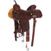 14 1/2in 20HD Tooled Border Roughout Notched Barrel Saddle